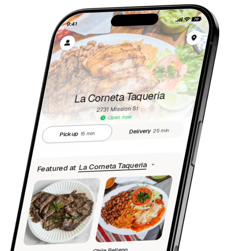 La Corneta Taqueria app preview