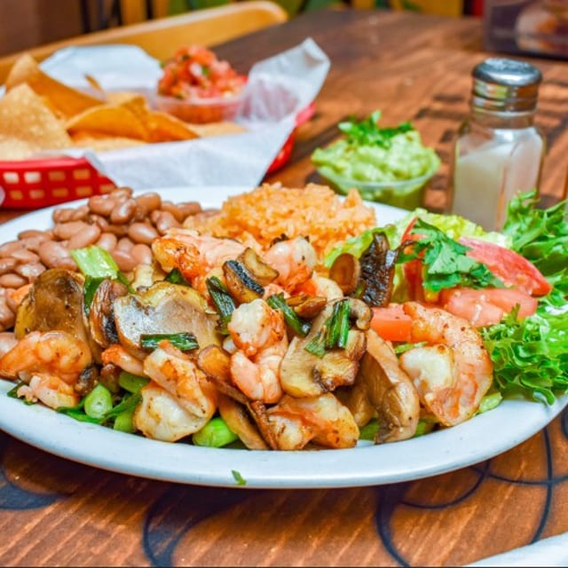 Garlic Prawns Plate.