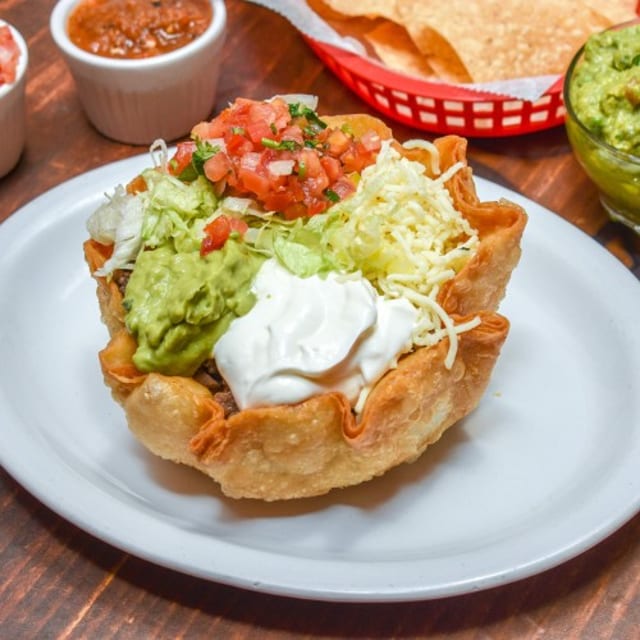Super Tostada with Meat.