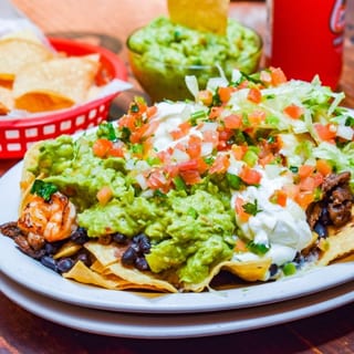 Meat and Prawn Nachos